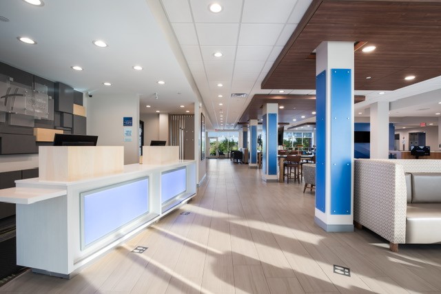 Check In Desk of the Holiday Inn Express